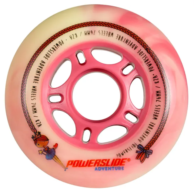 Powerslide Princess 76mm hjul orange 82A 4-pak