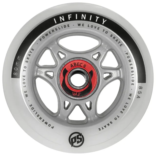 Powerslide Infinity 80 hjul 4-pak 85A grå med lejer