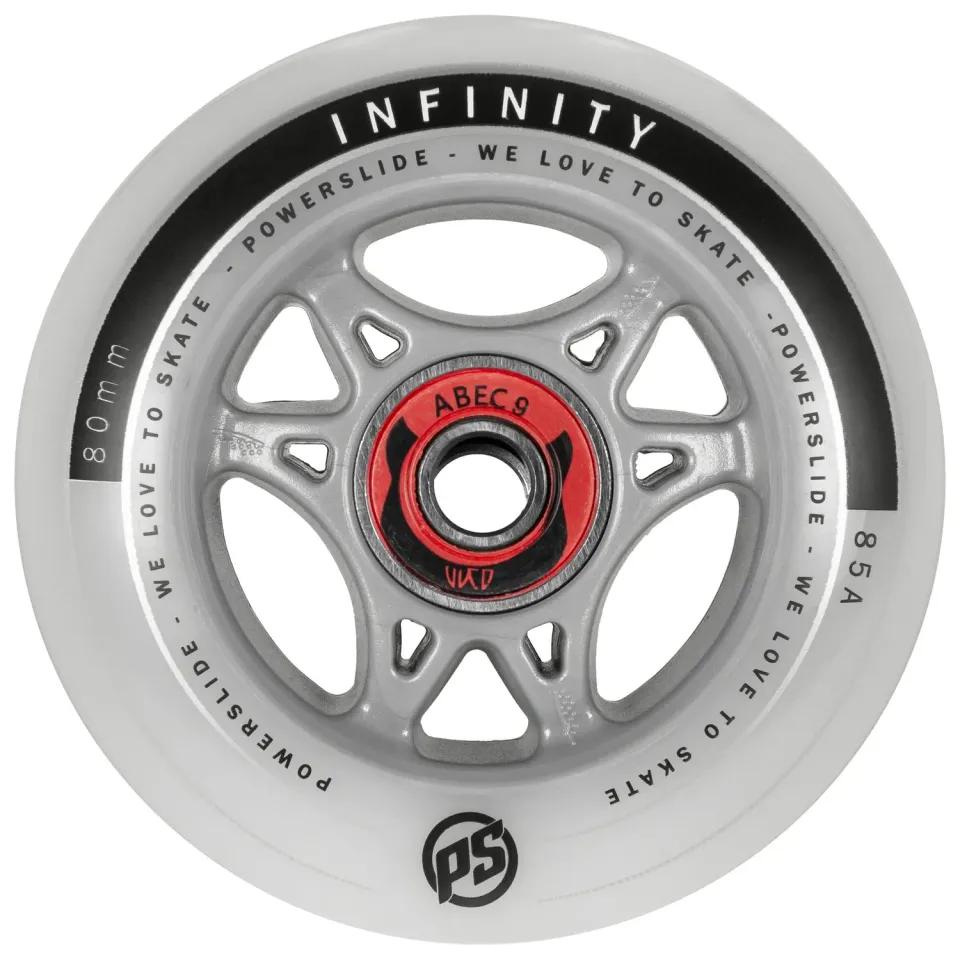 Powerslide Infinity 80 hjul 4-pak 85A grå med lejer