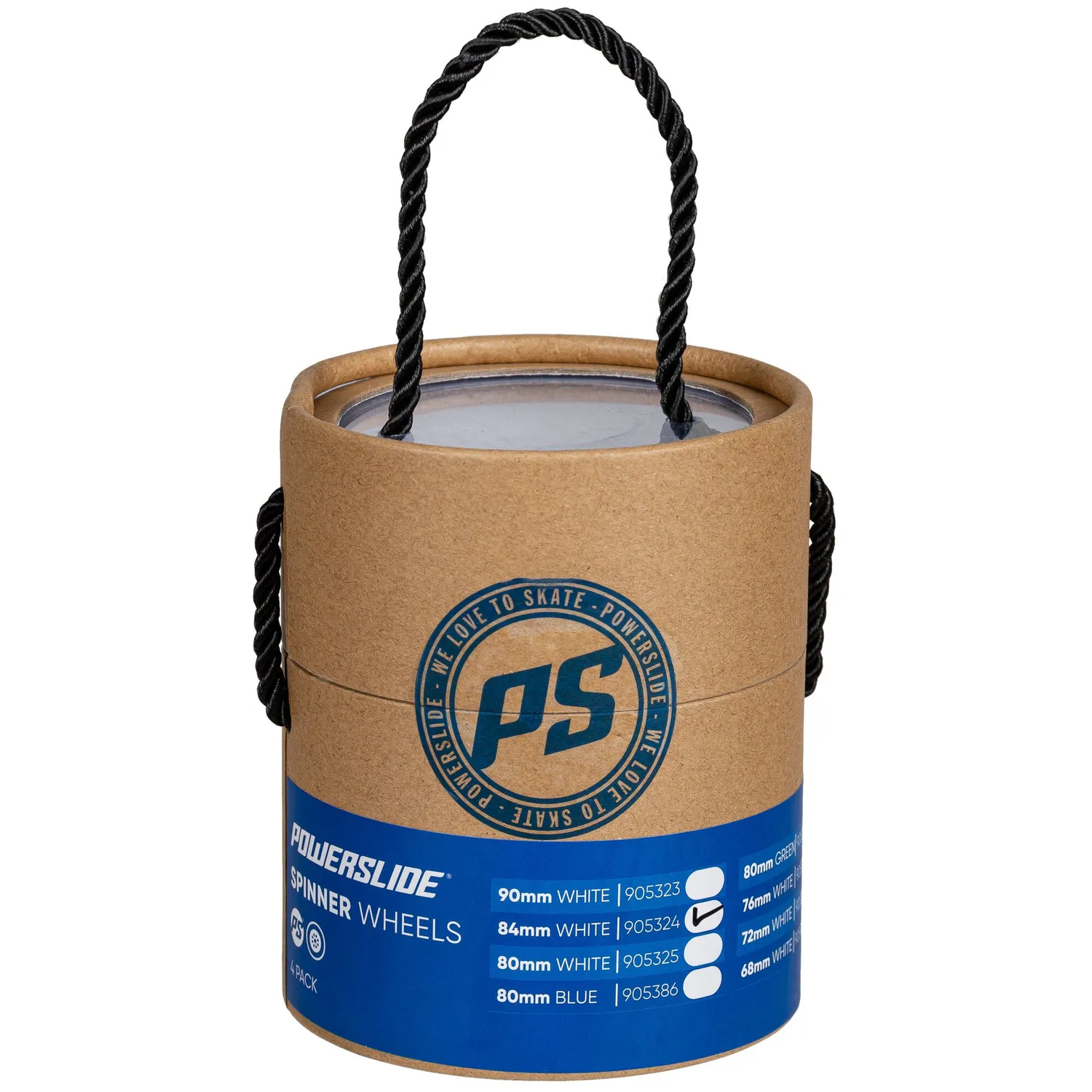 Powerslide Spinner hjul 84mm 88A hvid 4-pak urban