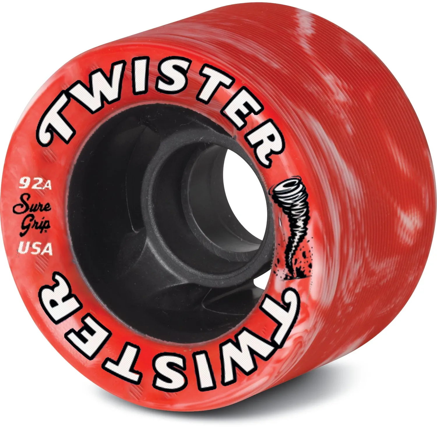 Sure-Grip Twister hjul blå/hvid 62mm