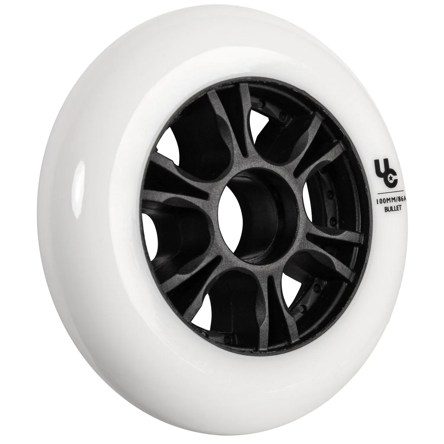 Undercover Team 100mm 86A inline hjul hvid 4-pak