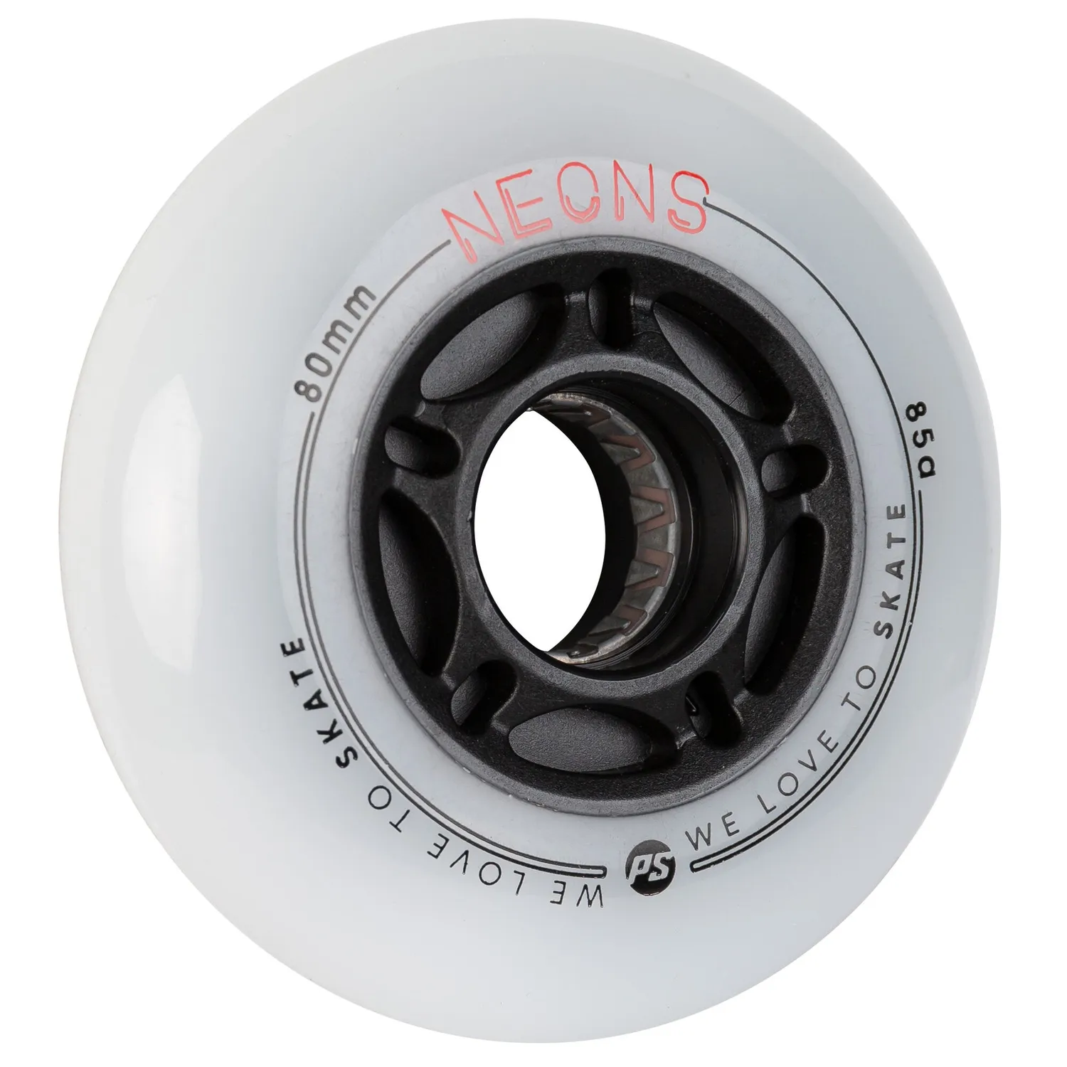 Powerslide Neons 80/85A inlinerhjul rød 4-pak LED