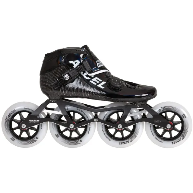 Powerslide Accel Black 110 rulleskøjter carbon 4x110