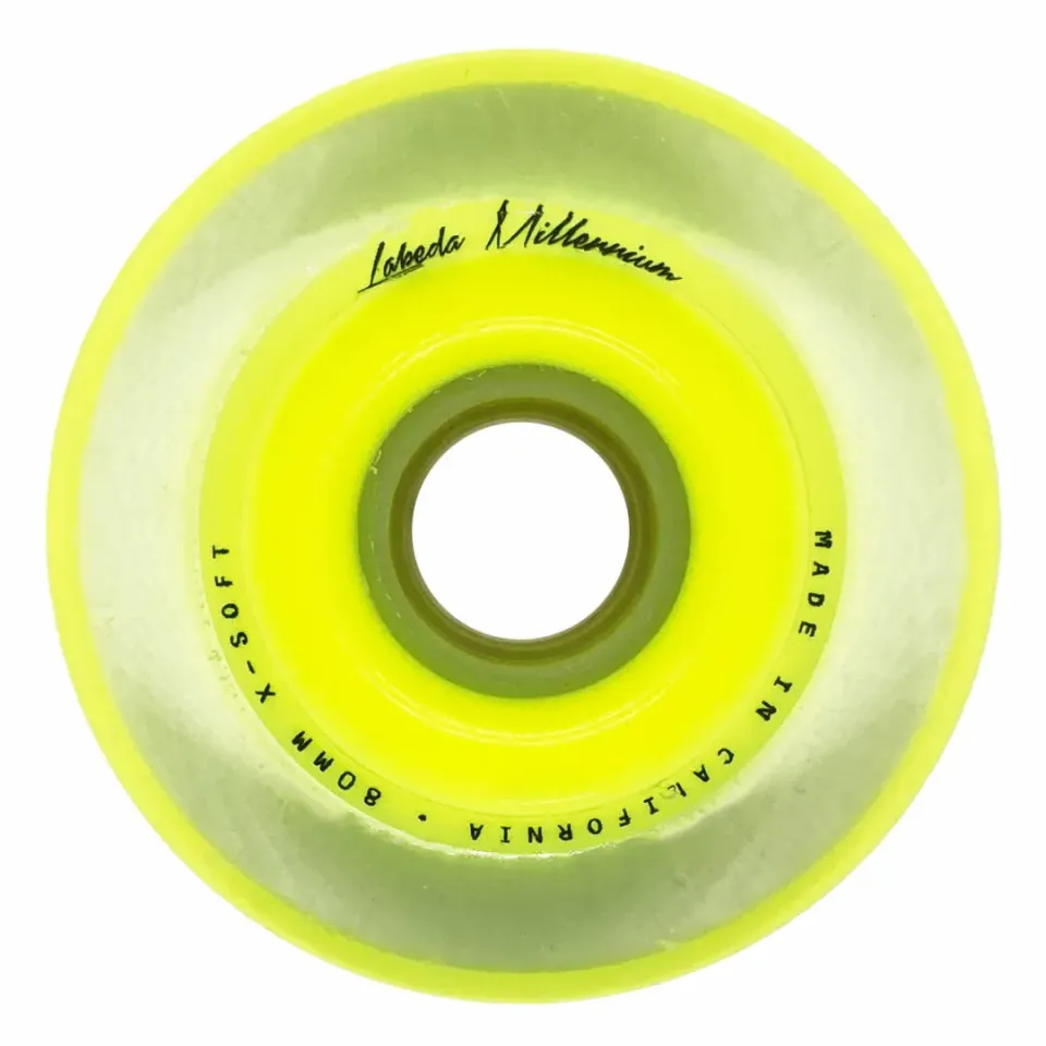Labeda Millennium X-Soft hjul gul 76mm greb