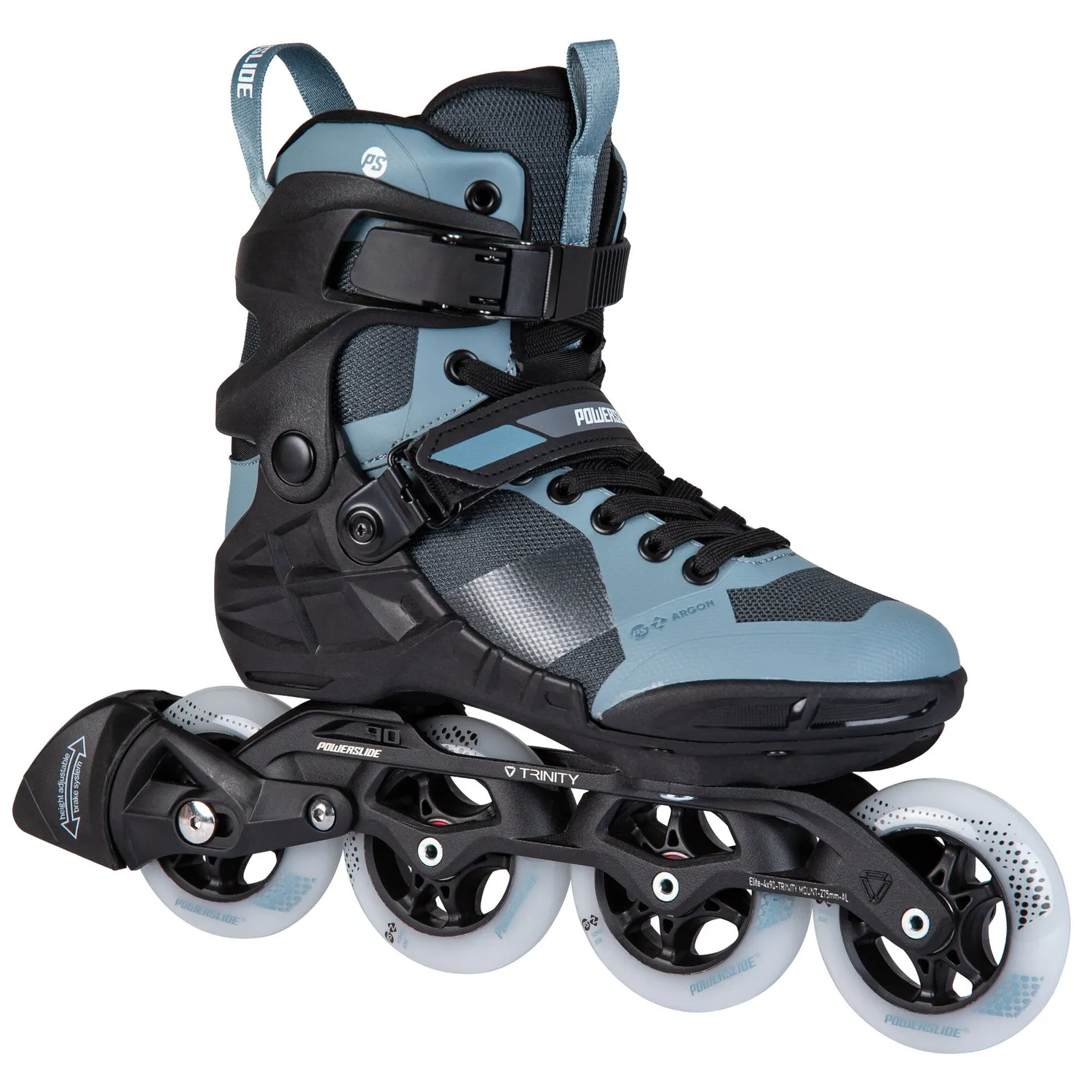 Powerslide Phuzion Argon 90 inlineskøjter grå 4x90
