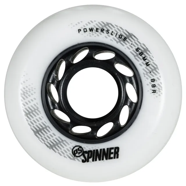 Powerslide Spinner 68mm 88A hjul hvid 4-pak