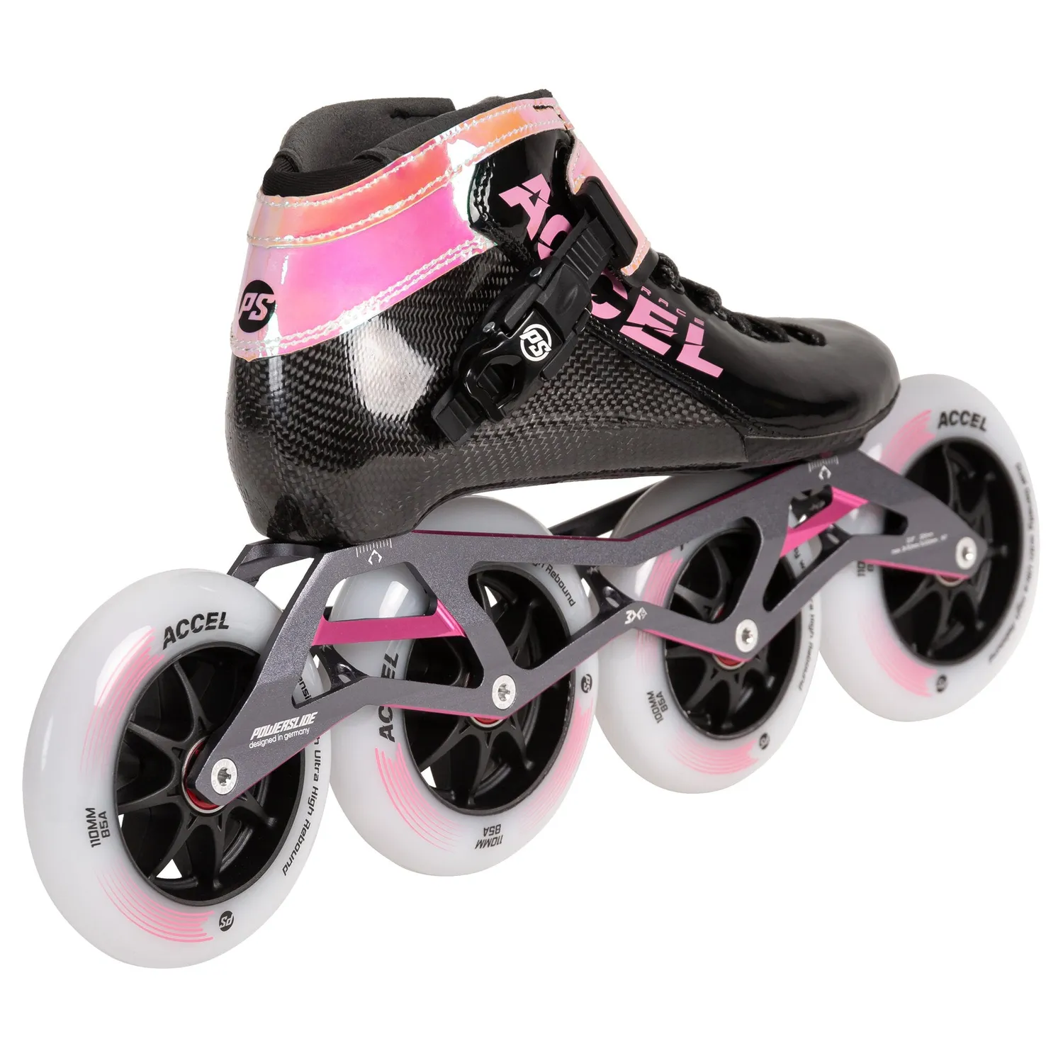 Powerslide Accel Race Pink 110/100 speedskøjter lyserød