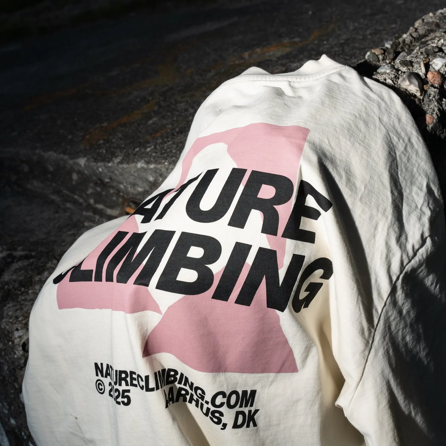 Nature Climbing Horizon T-shirt Whisper White økologisk bomuld