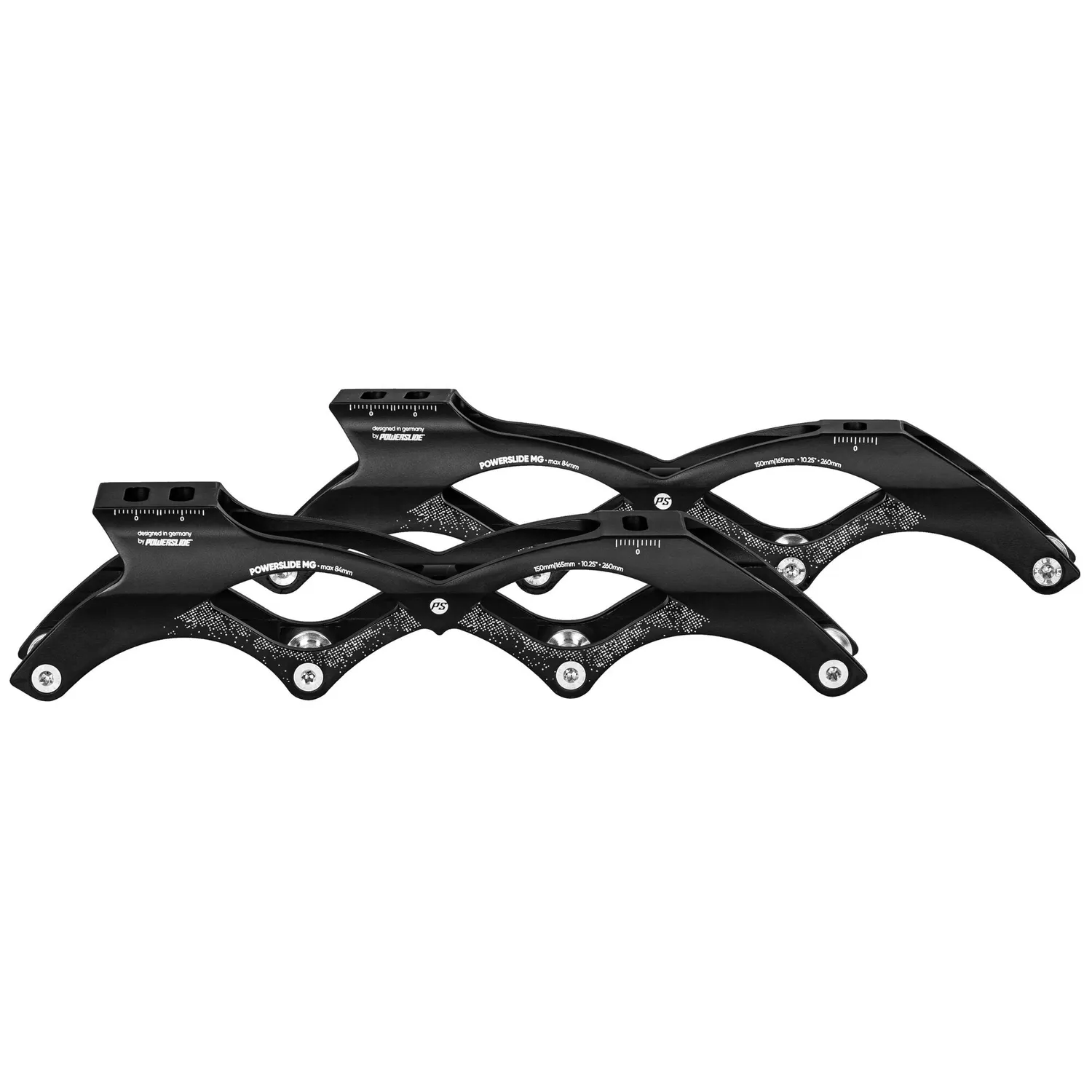 Powerslide MG 84-165 rulleskøjteskinne 4x84mm magnesium