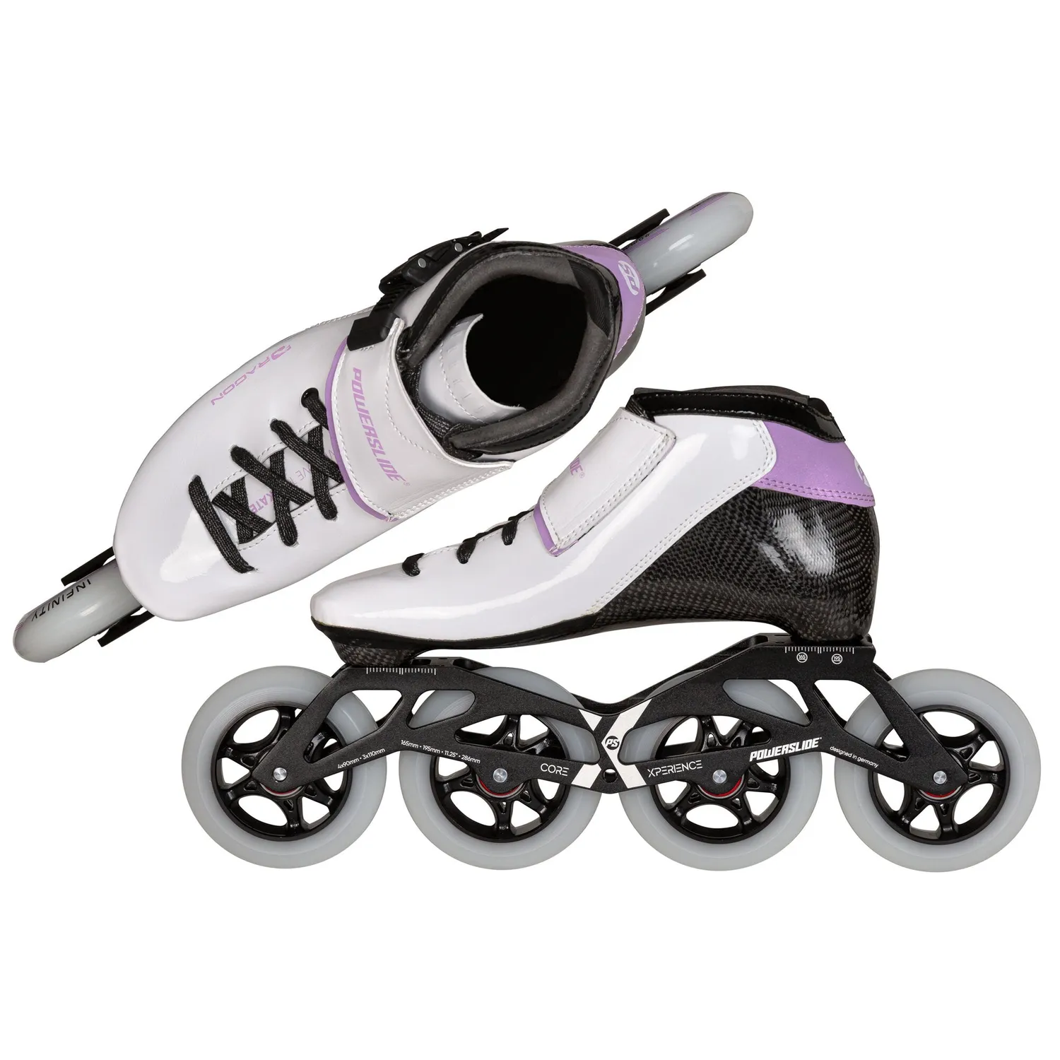 Powerslide Dragon 90 speedskøjter hvid børn