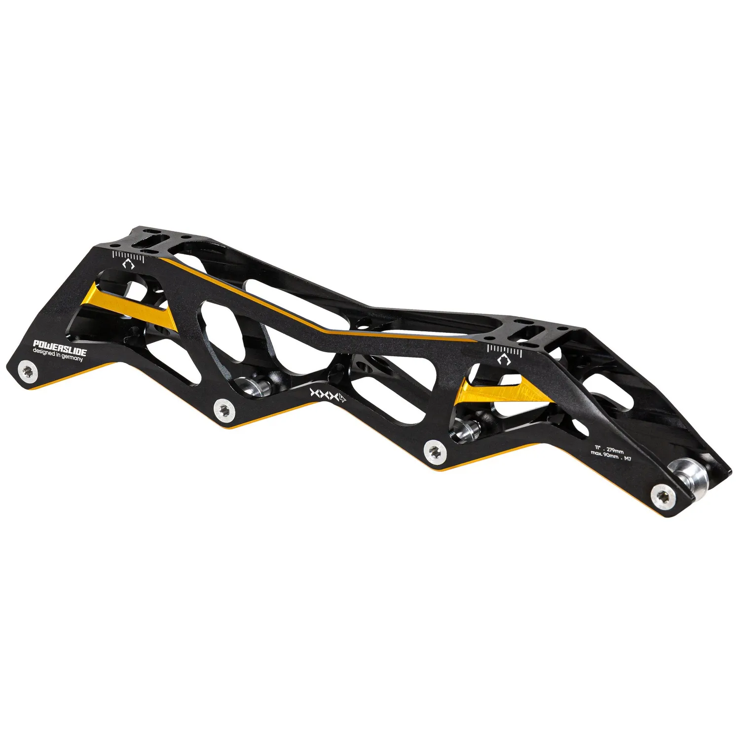 Powerslide 3X 4x90 Black Gold ramme 11" 165