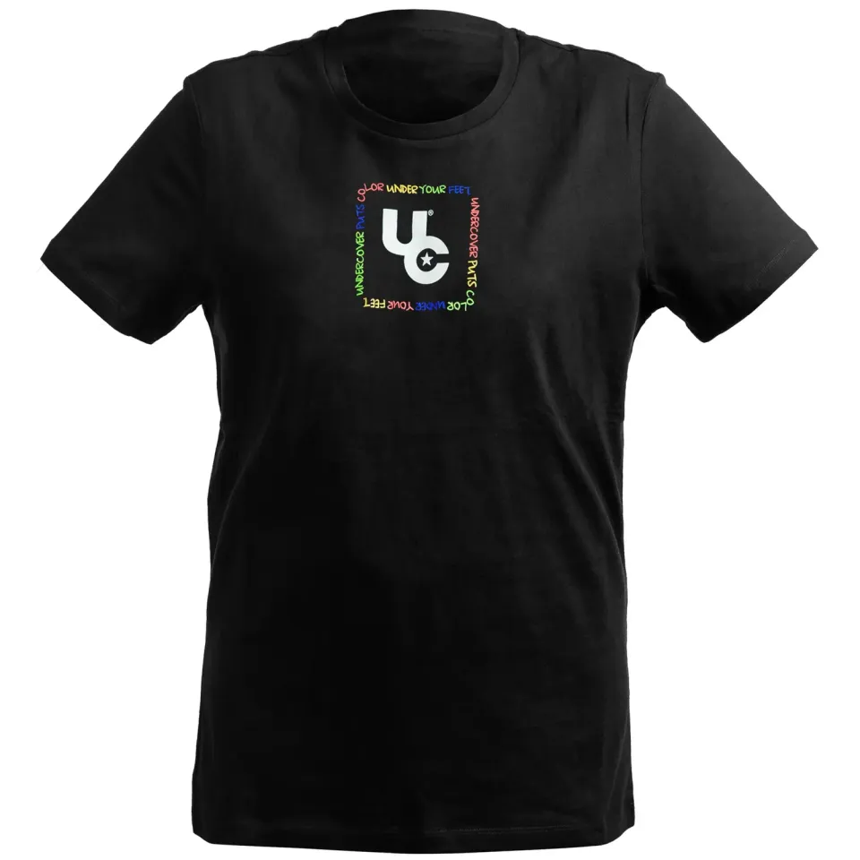 Undercover CI Slogan t-shirt sort bomuld