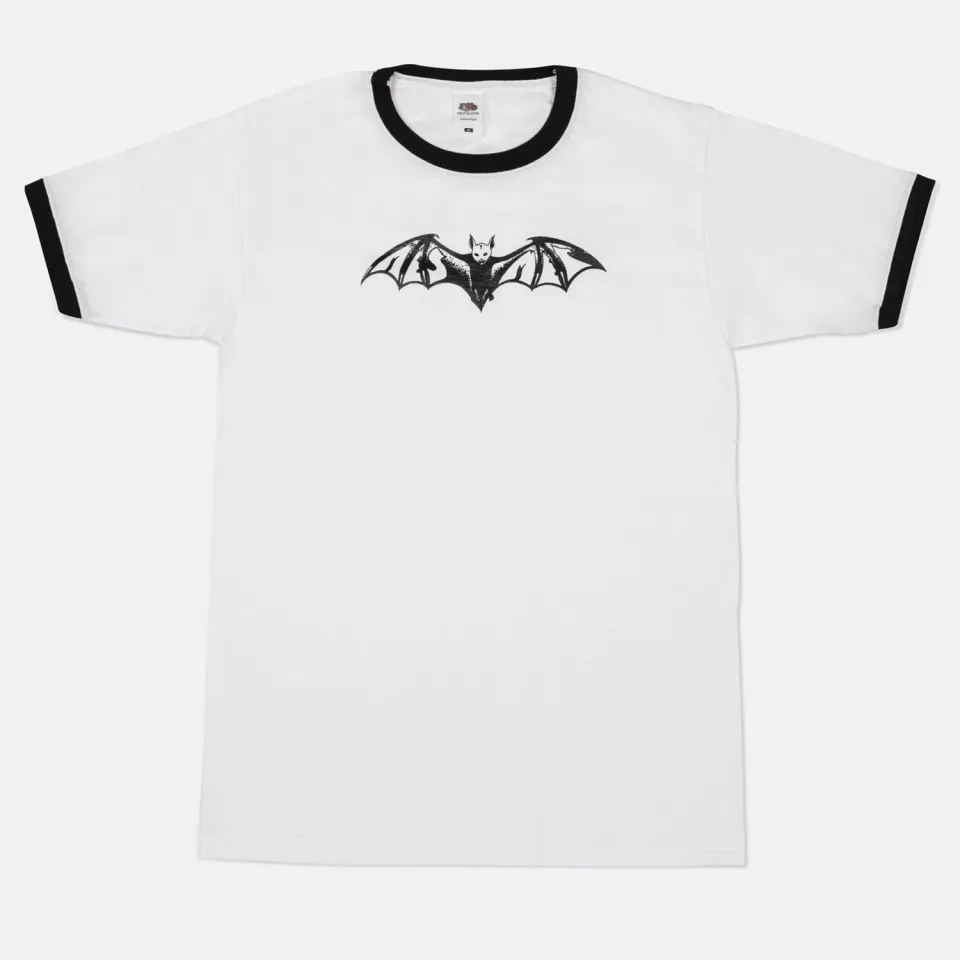 Mesmer Bat Shirt T-shirt slim bomuld sort