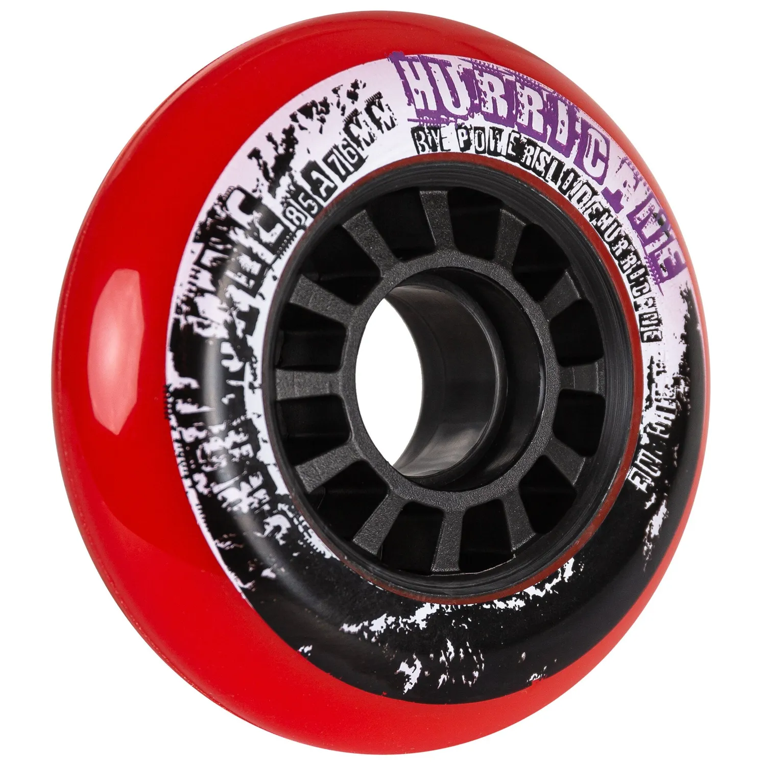 Powerslide Hurricane 76mm 85A hjul rød 4-pak