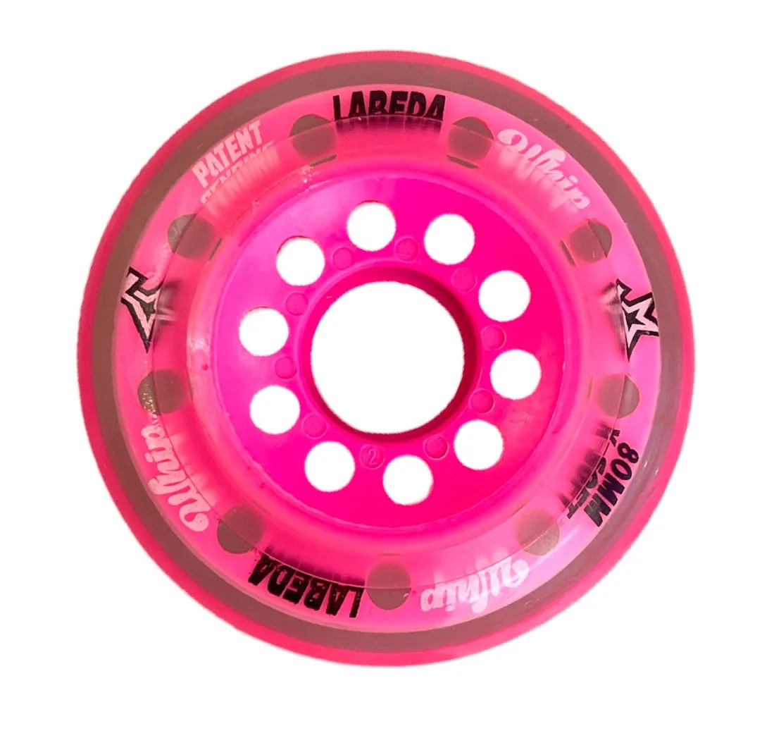 Labeda Whip X-Soft rullehockeyhjul pink 76mm