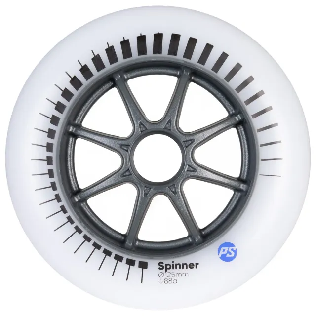 Powerslide Spinner 125 hjul hvid 88A 3-pak urban