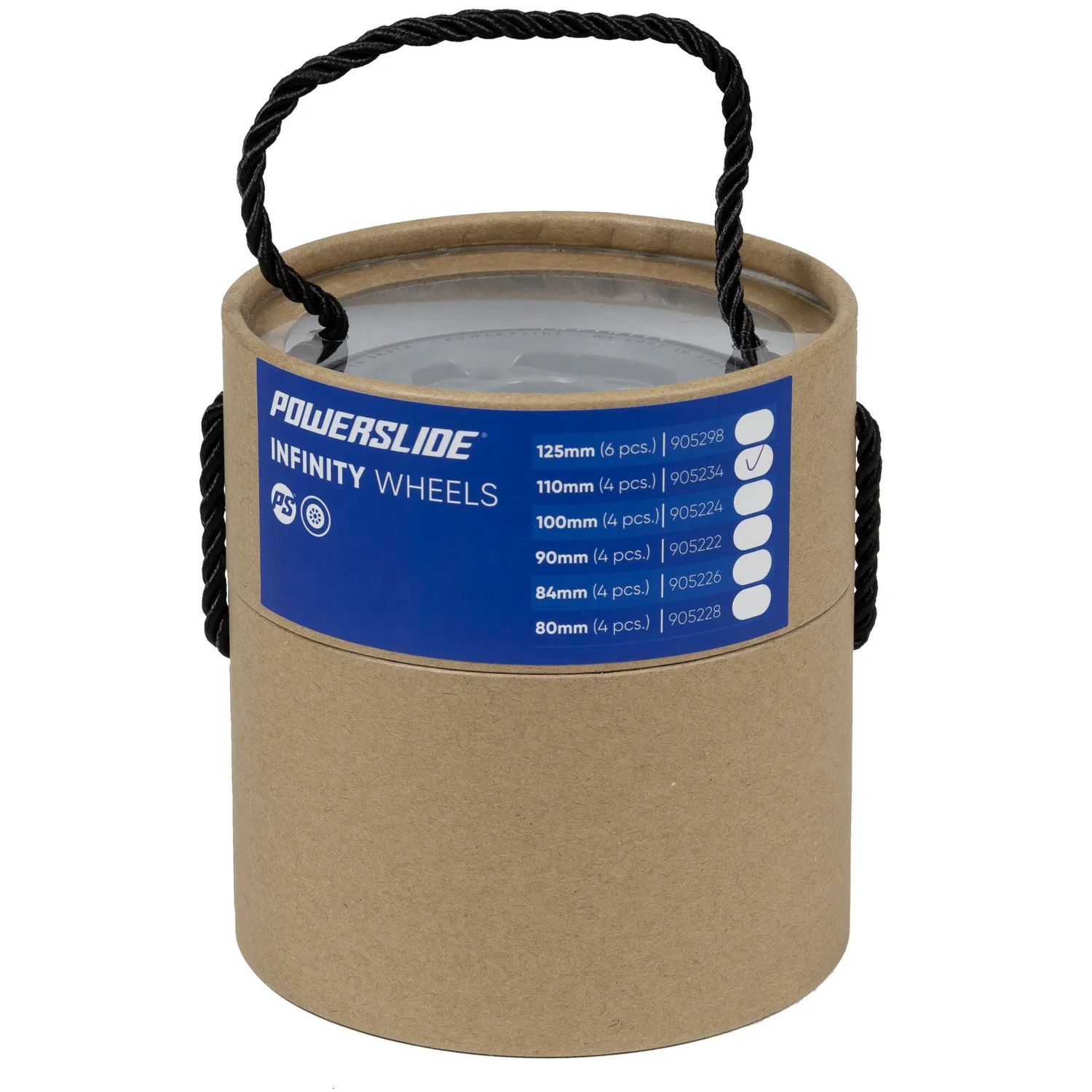 Powerslide Infinity hjul 110mm 85A grå 4-pak