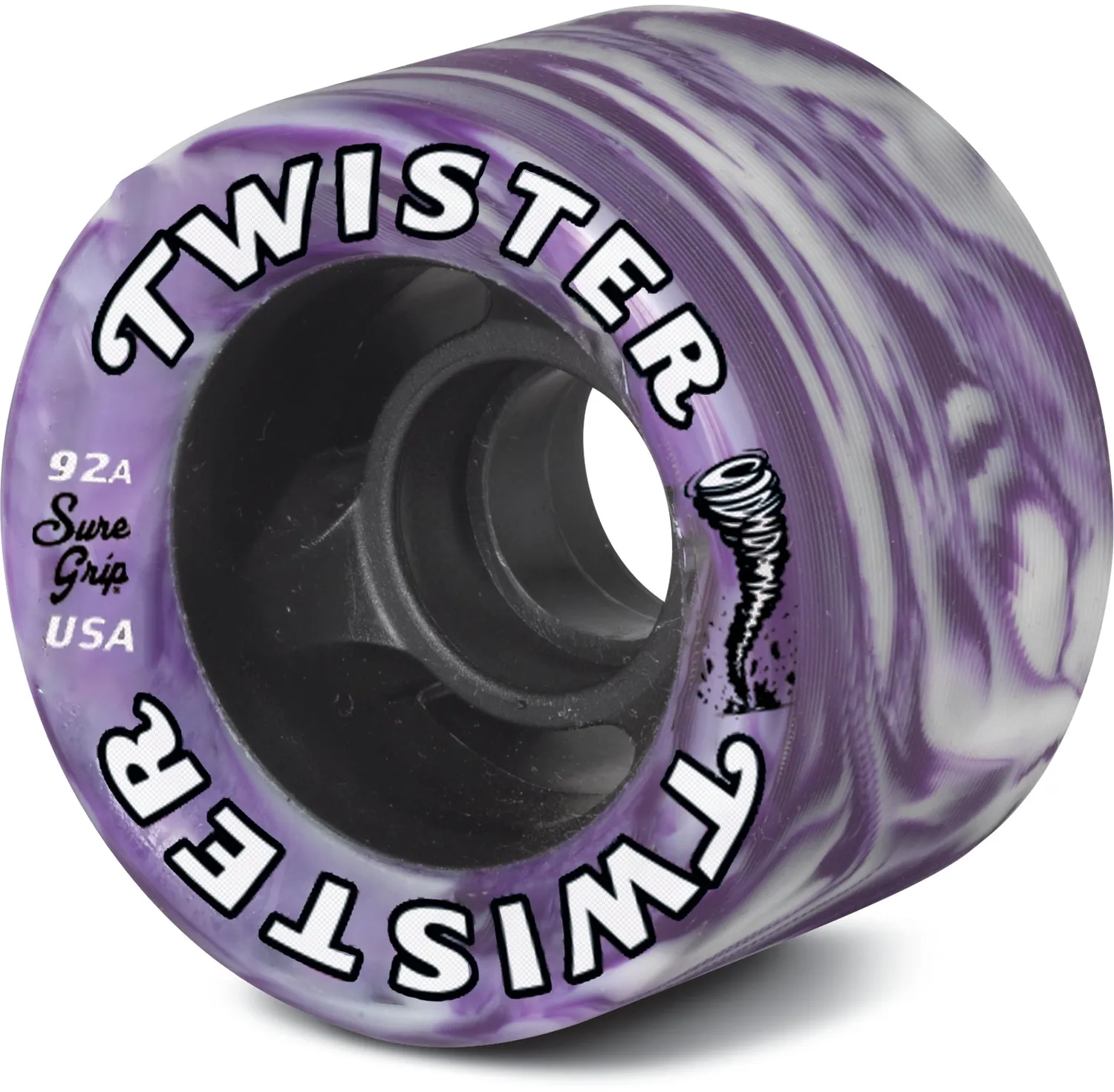 Sure-Grip Twister hjul blå/hvid 62mm