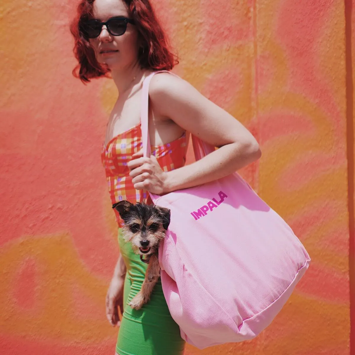 Impala Tote Bag mulepose Pink canvas