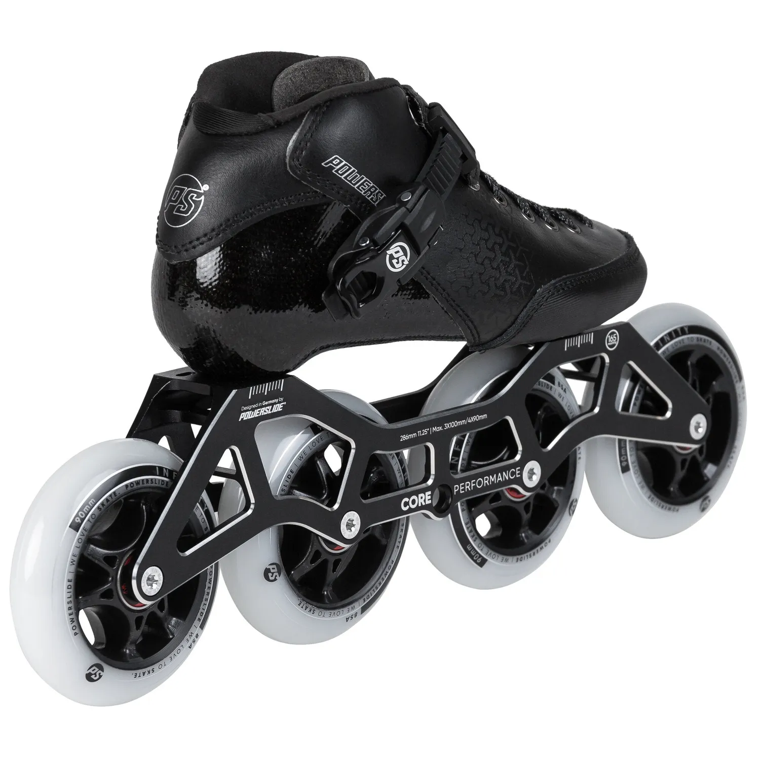 Powerslide Core Performance Black speedskøjter 4x90 børn