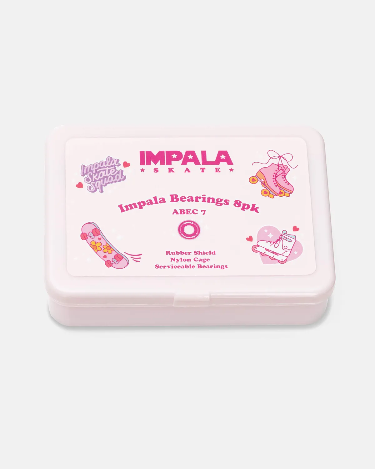 Impala ABEC 7 kuglelejer pink 8-pak til rulleskøjter