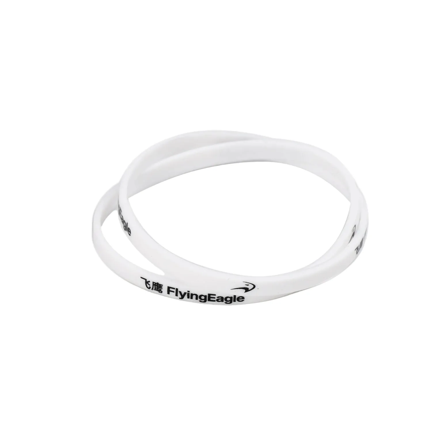 Flying Eagle Thin Bracelet armbånd sort silikone