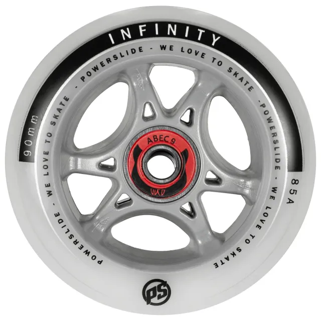 Powerslide Infinity 90 hjul 4-pak 85A grå