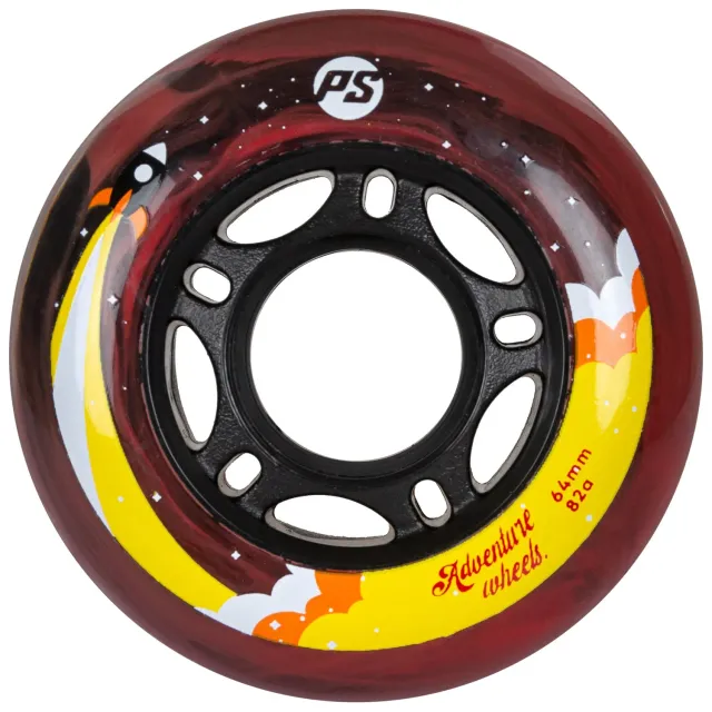 Powerslide Adventure inlinerhjul orange 64mm 4-pak