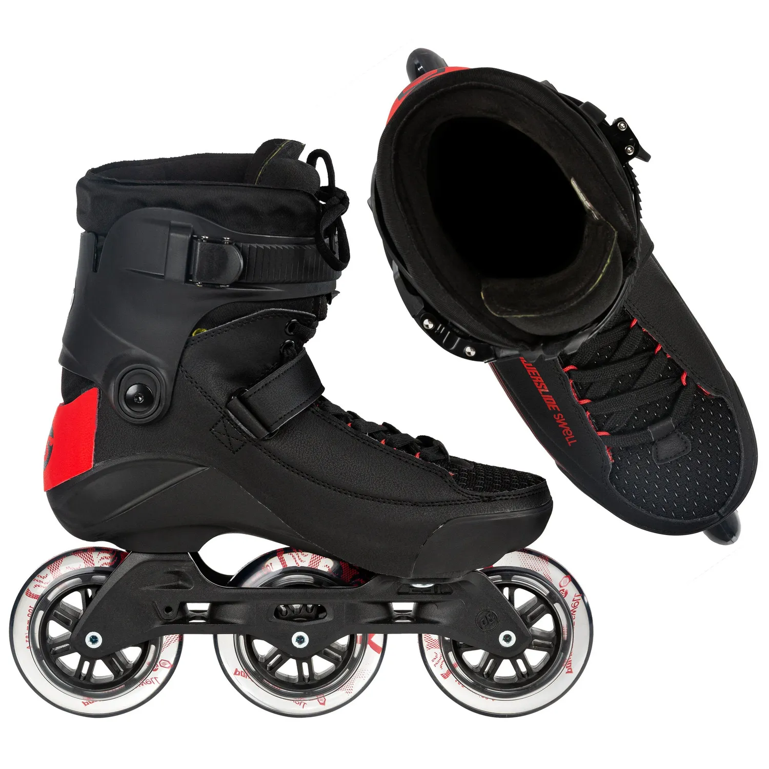 Powerslide Swell Black 100 rulleskøjter 3D Adapt sort