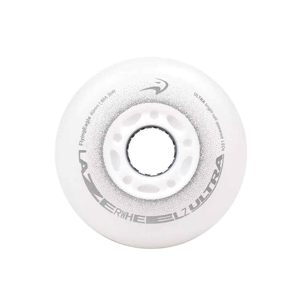 Flying Eagle Lazerwheelz Ultra hjul 80mm 4-pak hvid