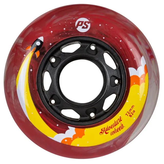 Powerslide Adventure 72mm rulleskøjtehjul 4-pak orange