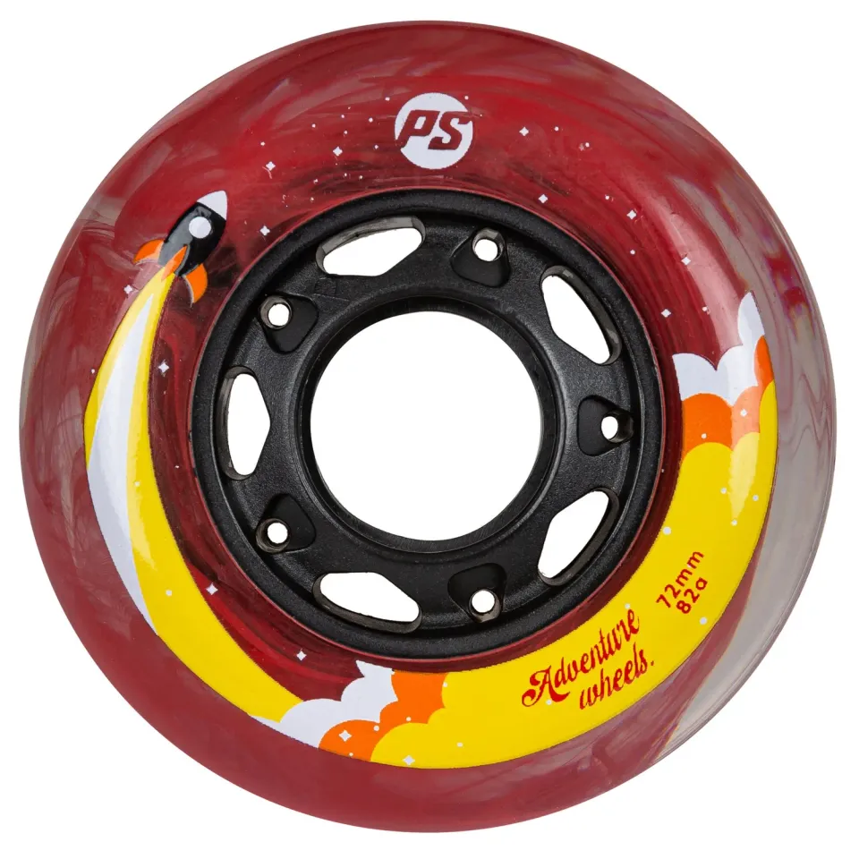 Powerslide Adventure 72mm rulleskøjtehjul 4-pak orange
