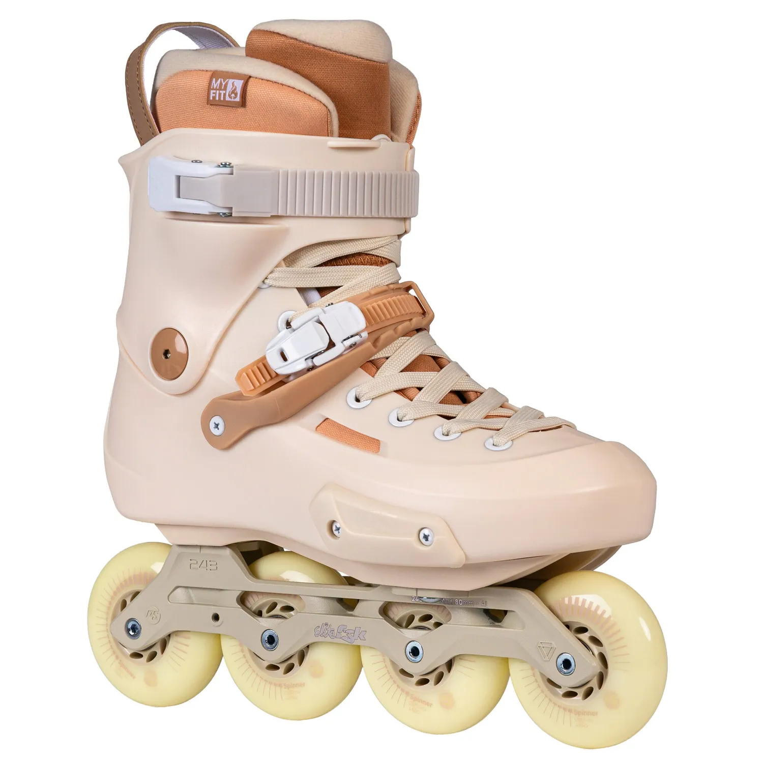 Powerslide Zoom Pro 80 inlineskøjter sand 80/90 mm