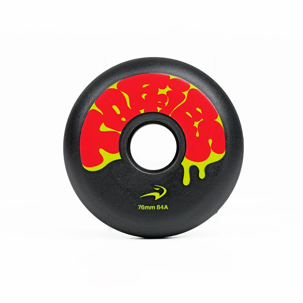 Flying Eagle Taffies hjul sort 80mm 84A 4-pak