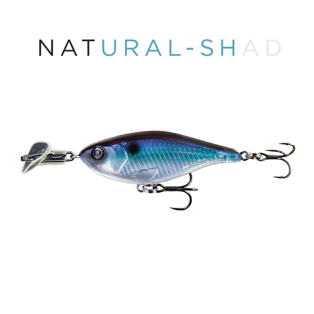 Headbanger Cranky Shad wobler 4" Firetiger lavfrekvent
