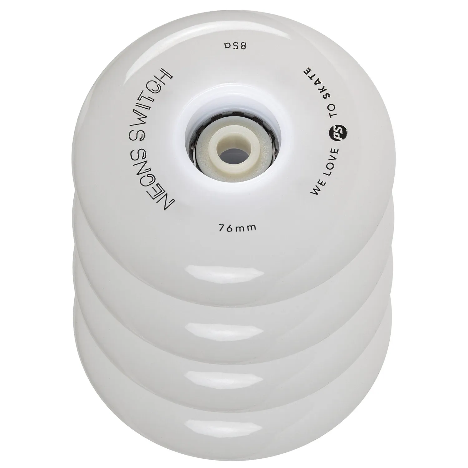 Powerslide Neons Switch LED hjul 76mm 85A 4-pak