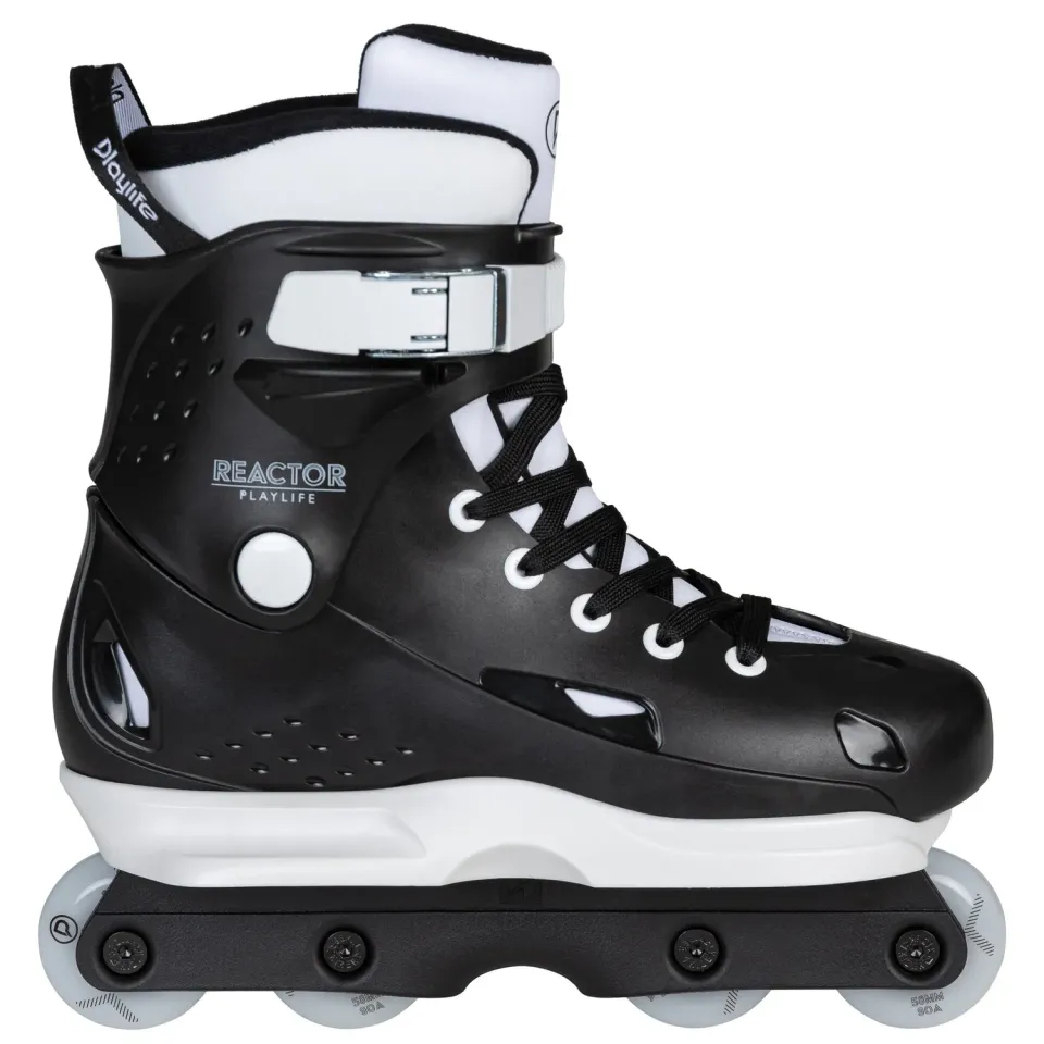 Playlife Reactor aggressive rulleskøjter sort-hvid