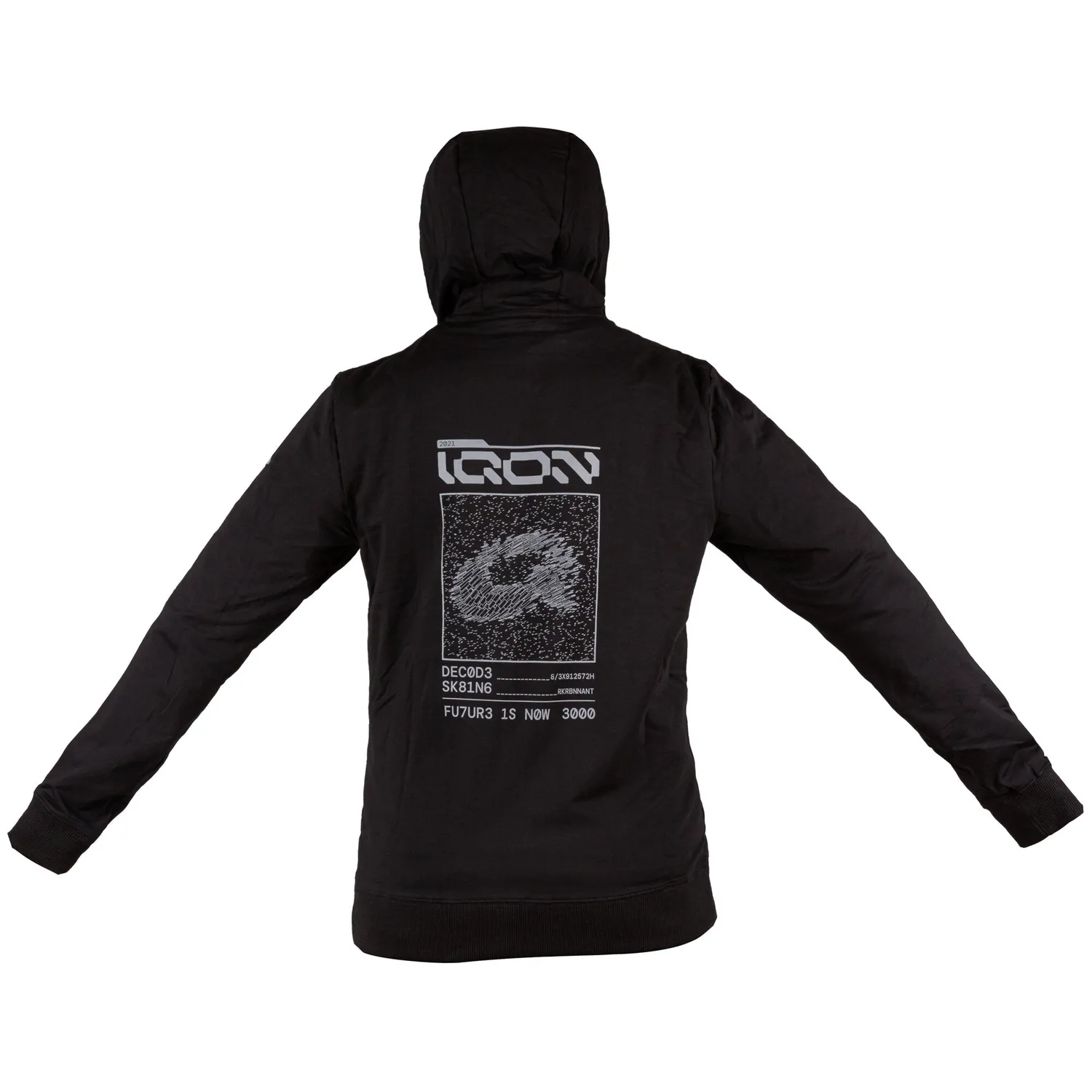 IQON Explore Zip Hooded Q hoodie M bomuld sort