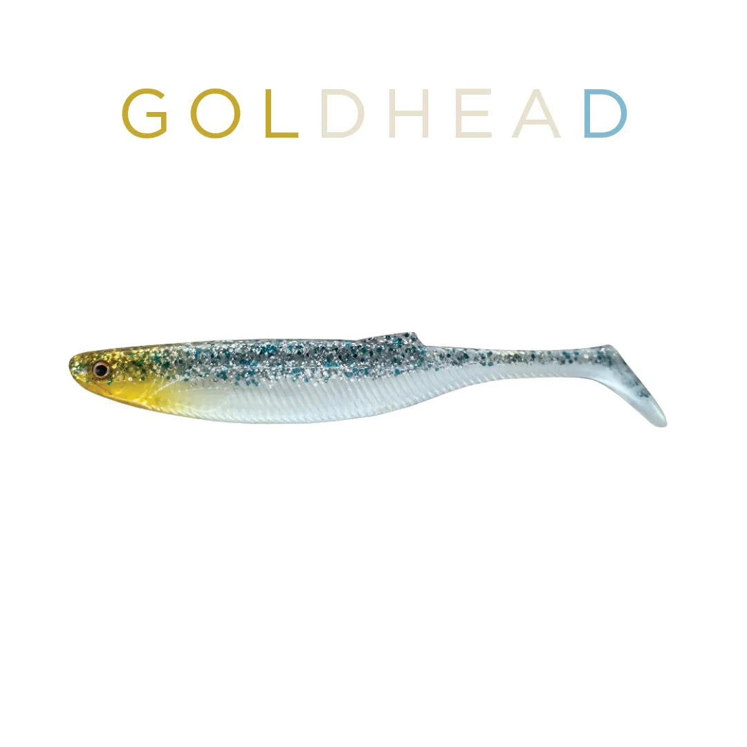 Headbanger BangerShad gummiagn 3-1/2" 5-pak Pearl White