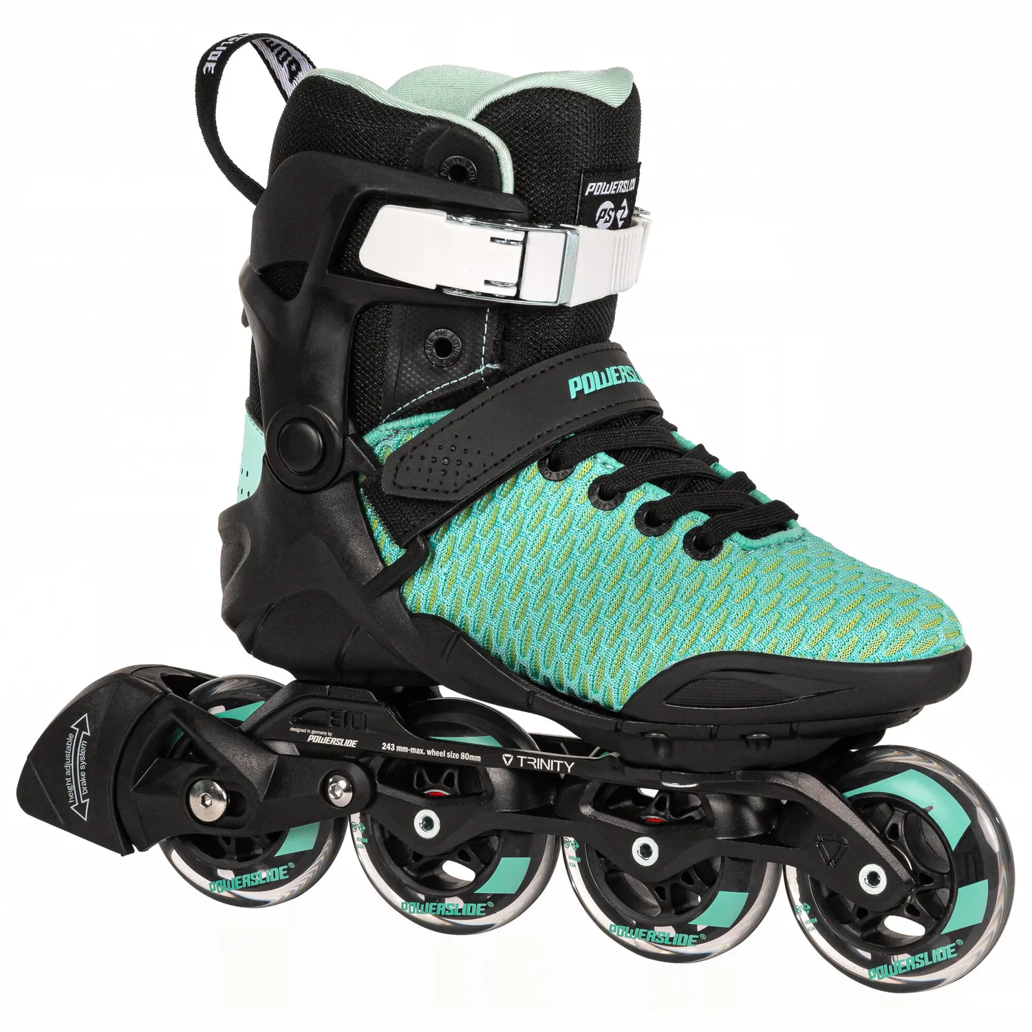 Powerslide Phuzion Xenon Arctic 80 inliners sort 80mm TRINITY