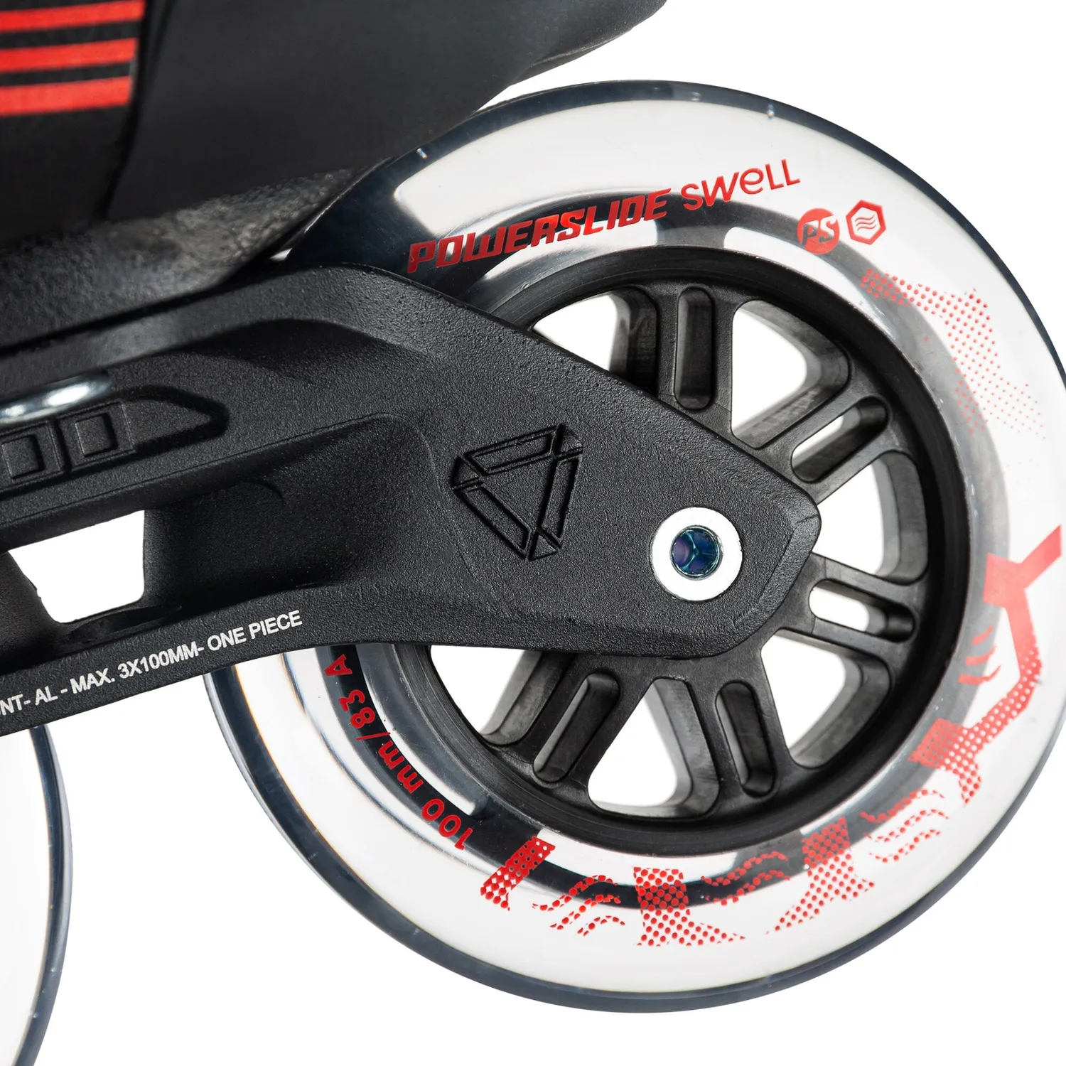 Powerslide Swell Black 100 rulleskøjter 3D Adapt sort