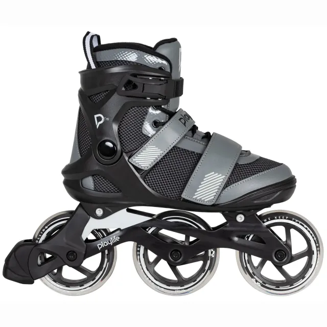 Playlife GT Black Grey 110 inlineskøjter 3x110 mm