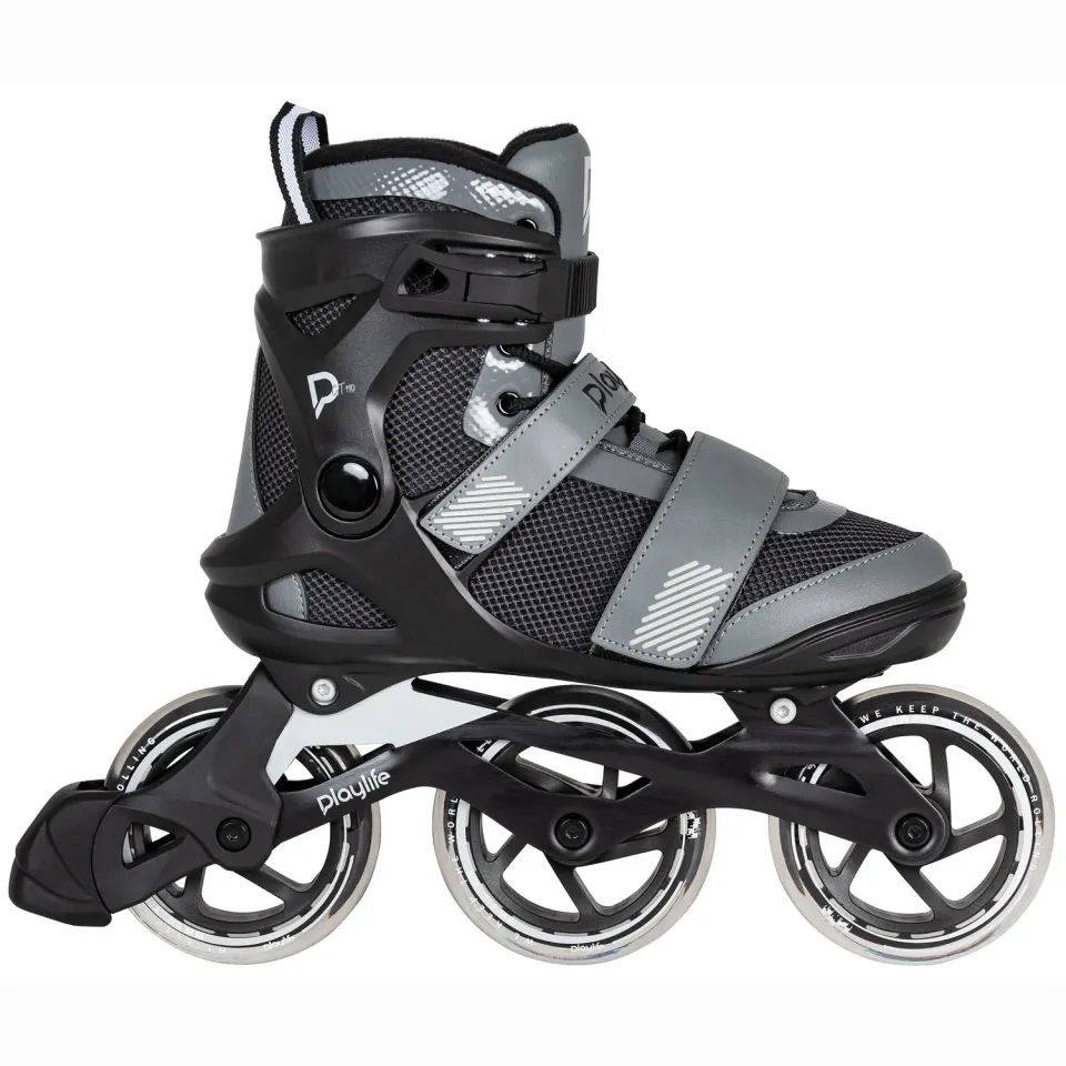 Playlife GT Black Grey 110 inlineskøjter 3x110 mm