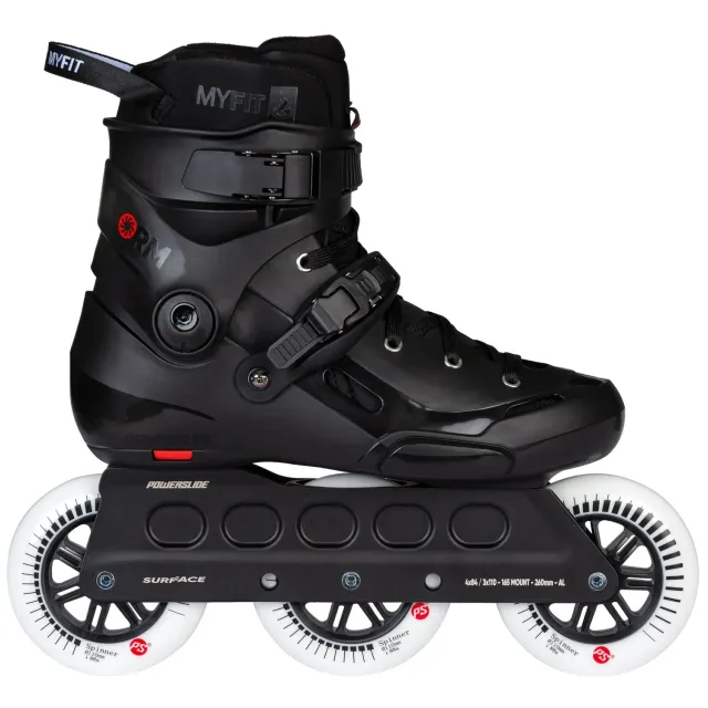 Powerslide Storm Black 110 rulleskøjter 3x110 sort