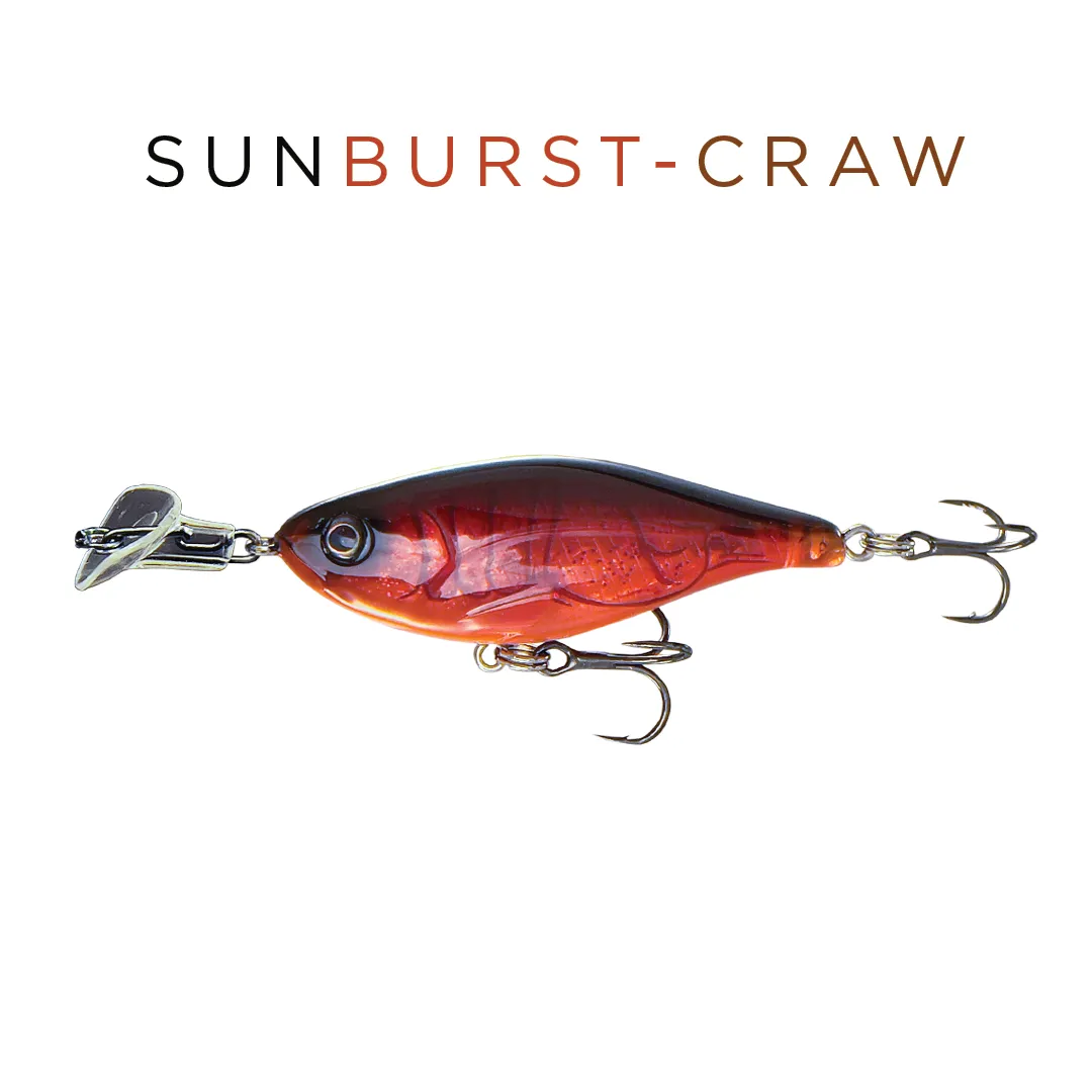 Headbanger Cranky Shad 2-1/2 wobler Black Silver synkende