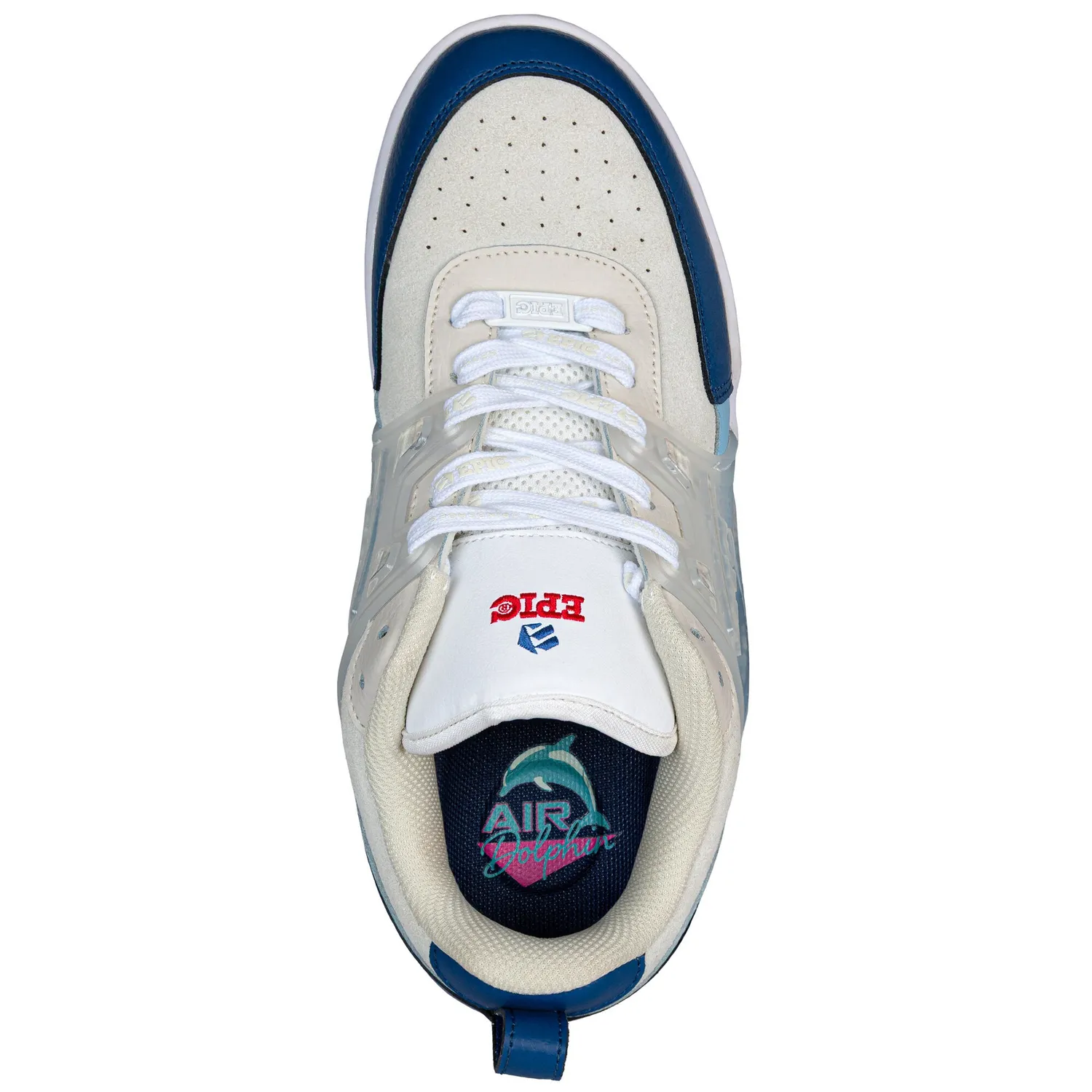 Epic Air Dolphin grindsko sneaker blå hvid