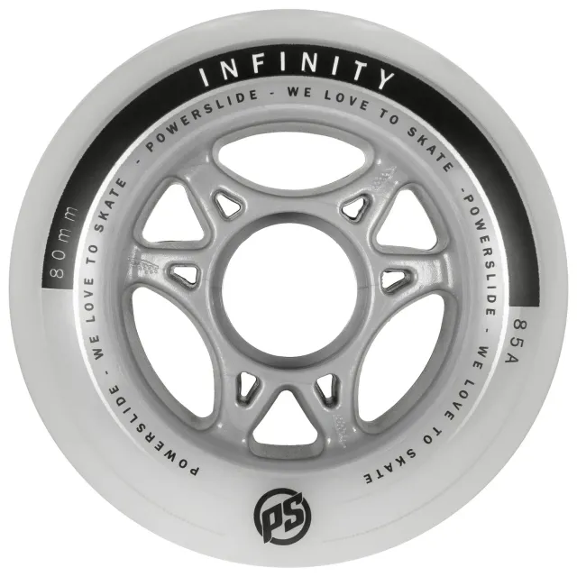 Powerslide Infinity 80 hjul 4-pak 85A grå