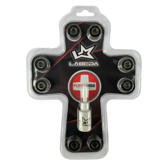 Labeda Pure Swiss kuglelejer 8mm 16-pak kromstål