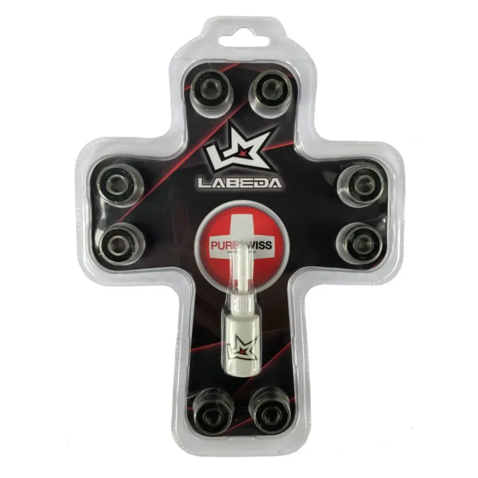 Labeda Pure Swiss kuglelejer 8mm 16-pak kromstål